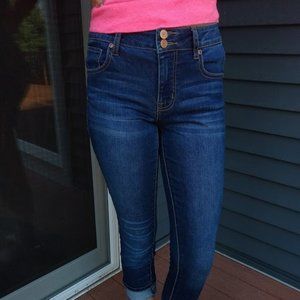 maurices high rise cuffed cropped jeans